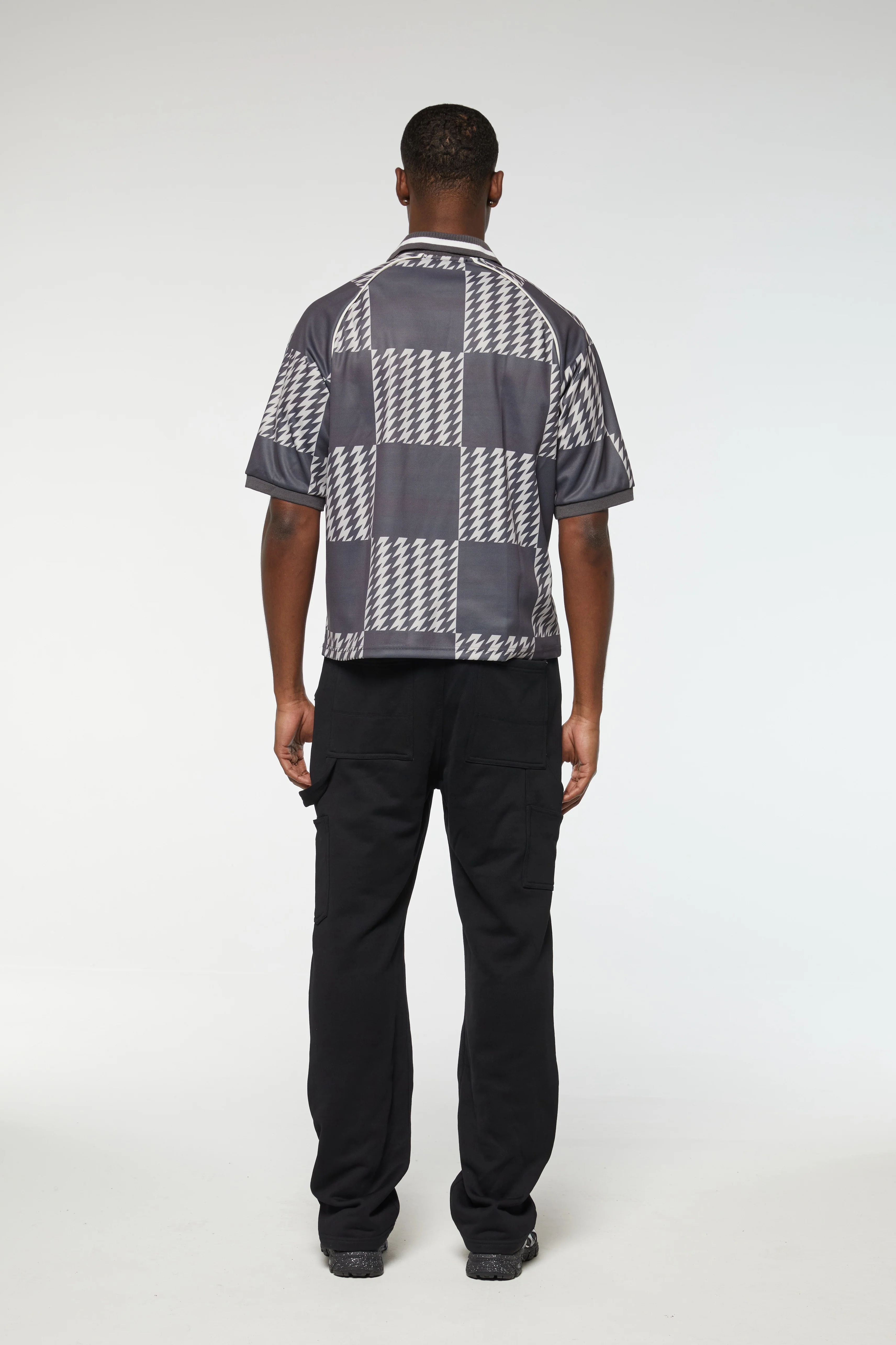 CHECKERBOARD POLO SHIRT - Image 4