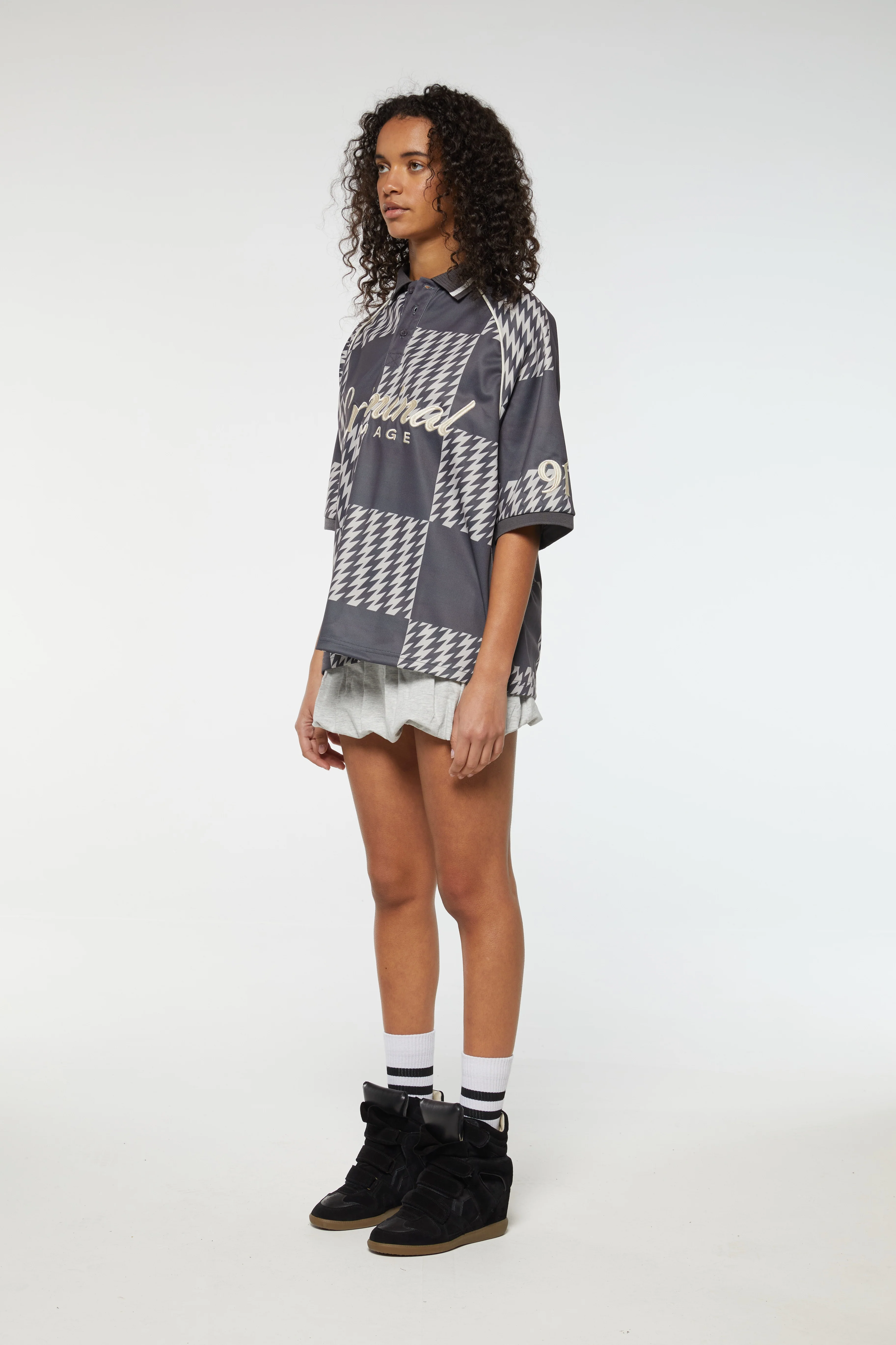 CHECKERBOARD POLO SHIRT - Image 5