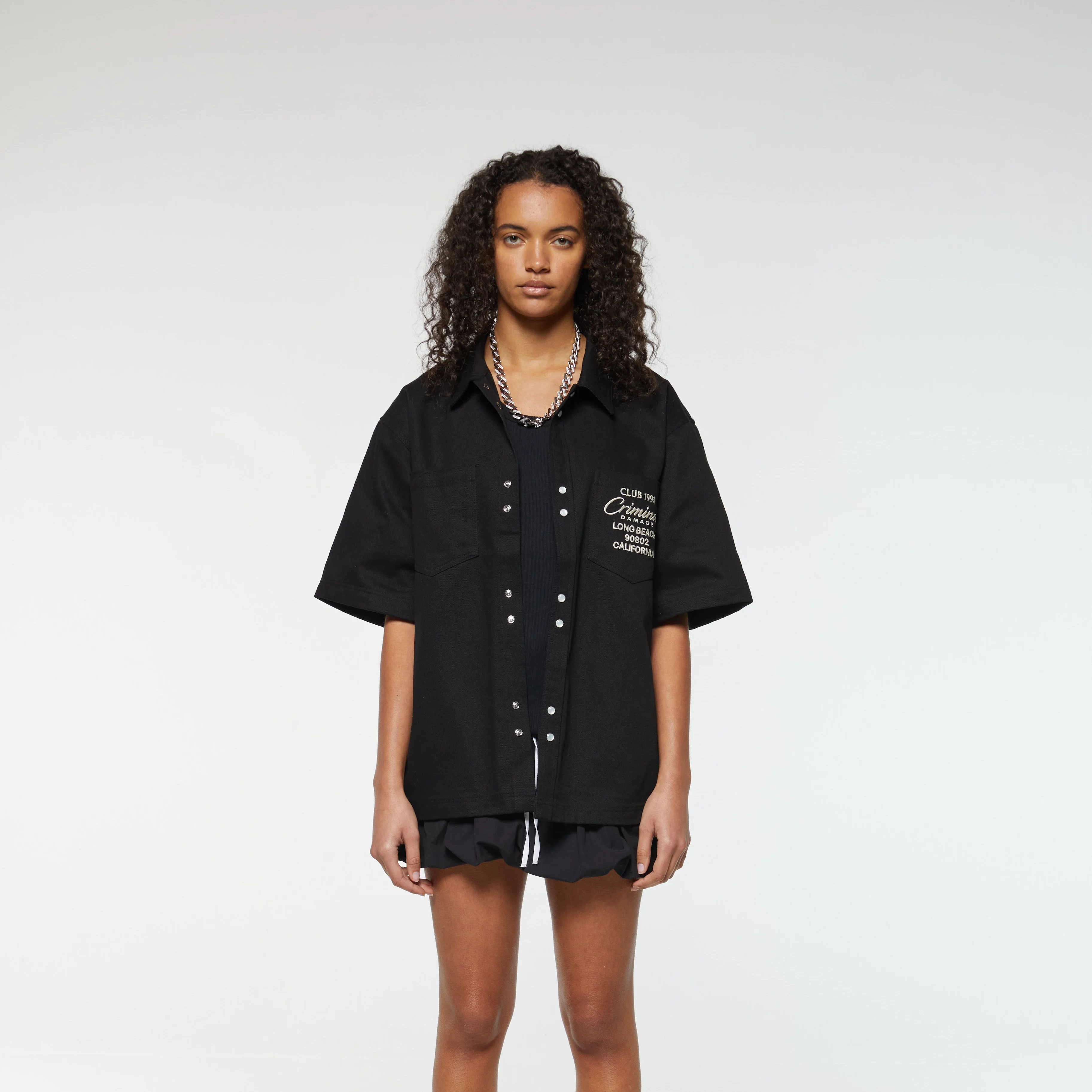 EMBROIDERED SHORT SLEEVED SHIRT - Image 3