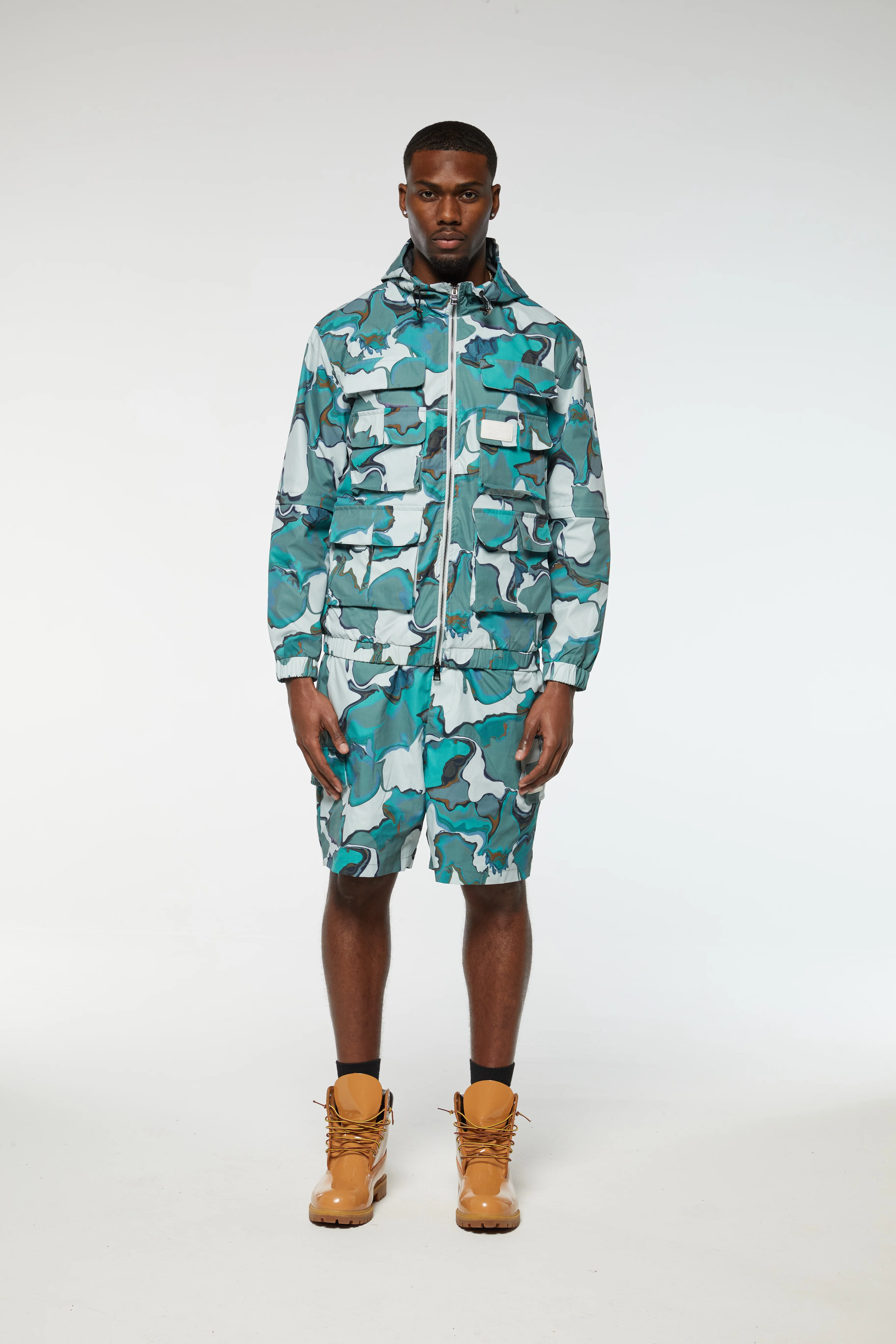 MARBLE PRINT SHORTS - Image 3