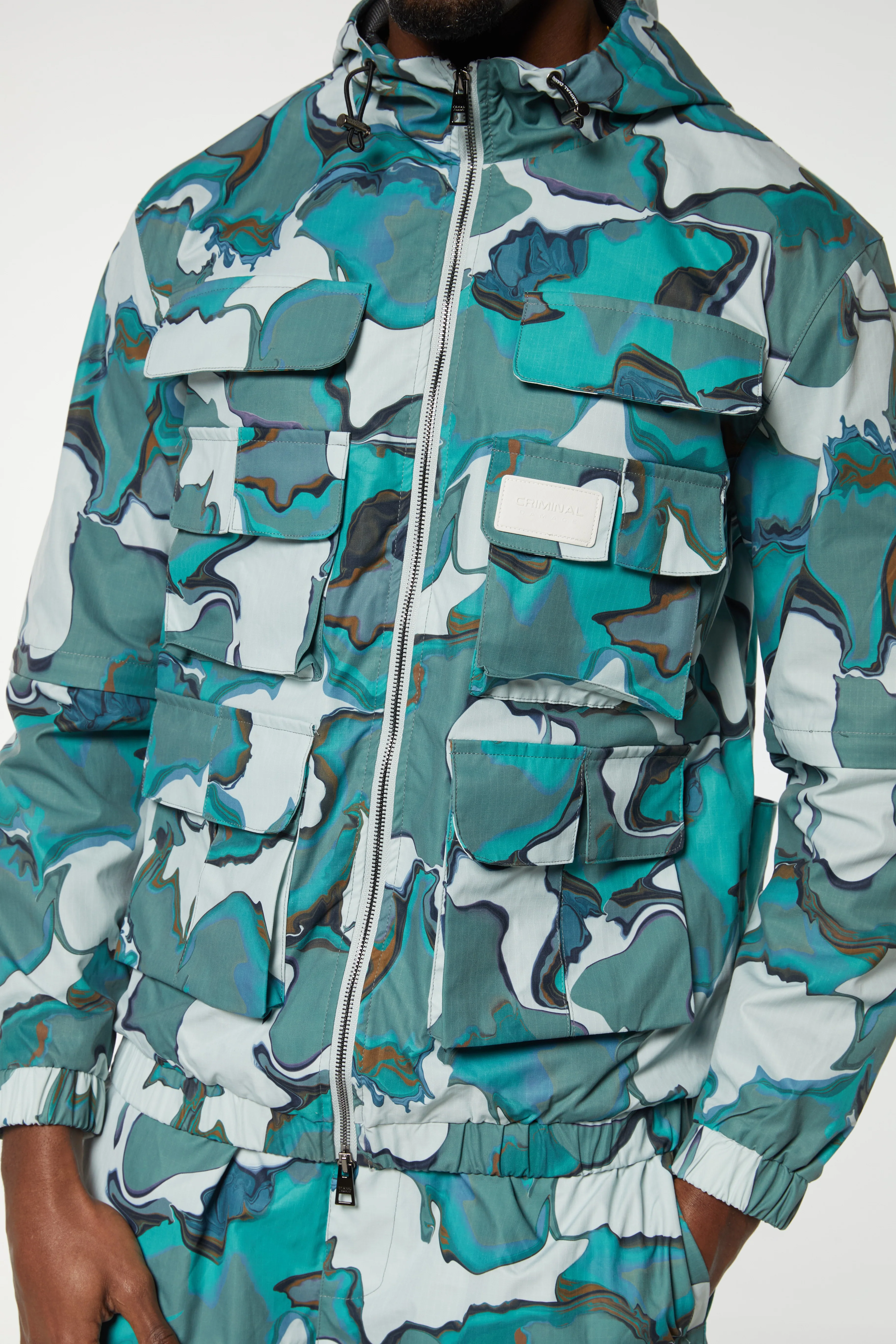 MARBLE POCKET HOODIE - Image 3