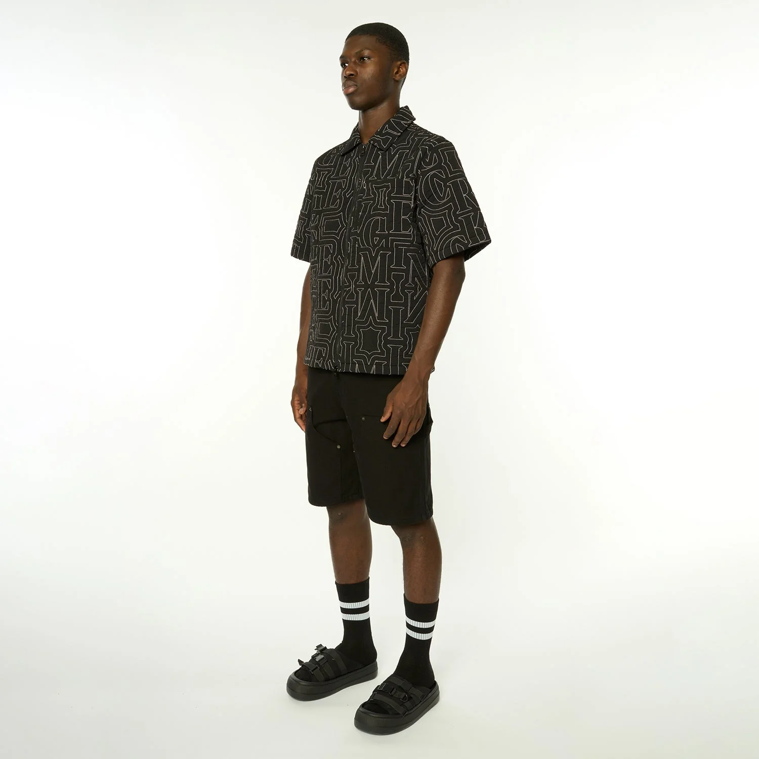 QUILT EMBROIDERY ZIP SHIRT - Image 4