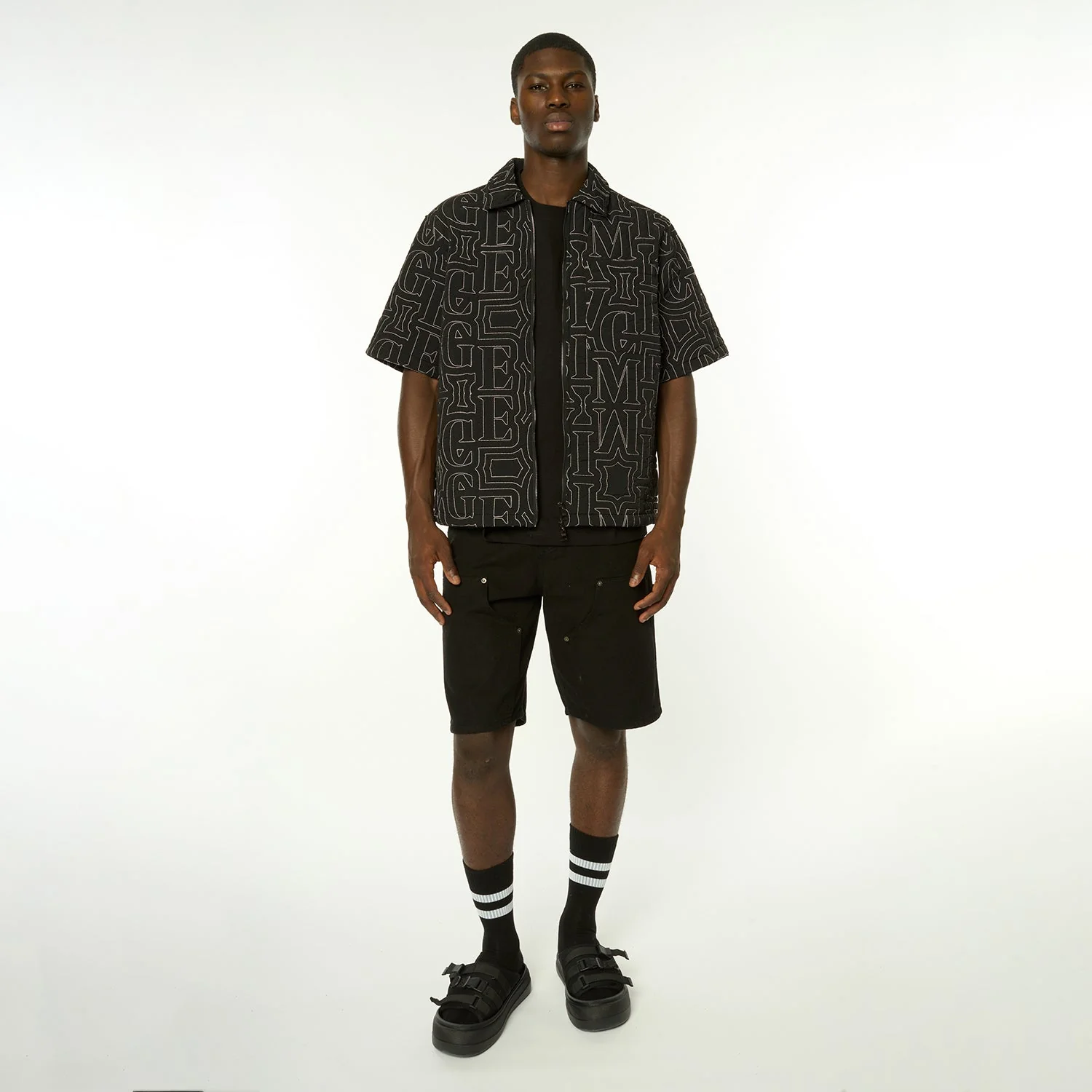 QUILT EMBROIDERY ZIP SHIRT - Image 7