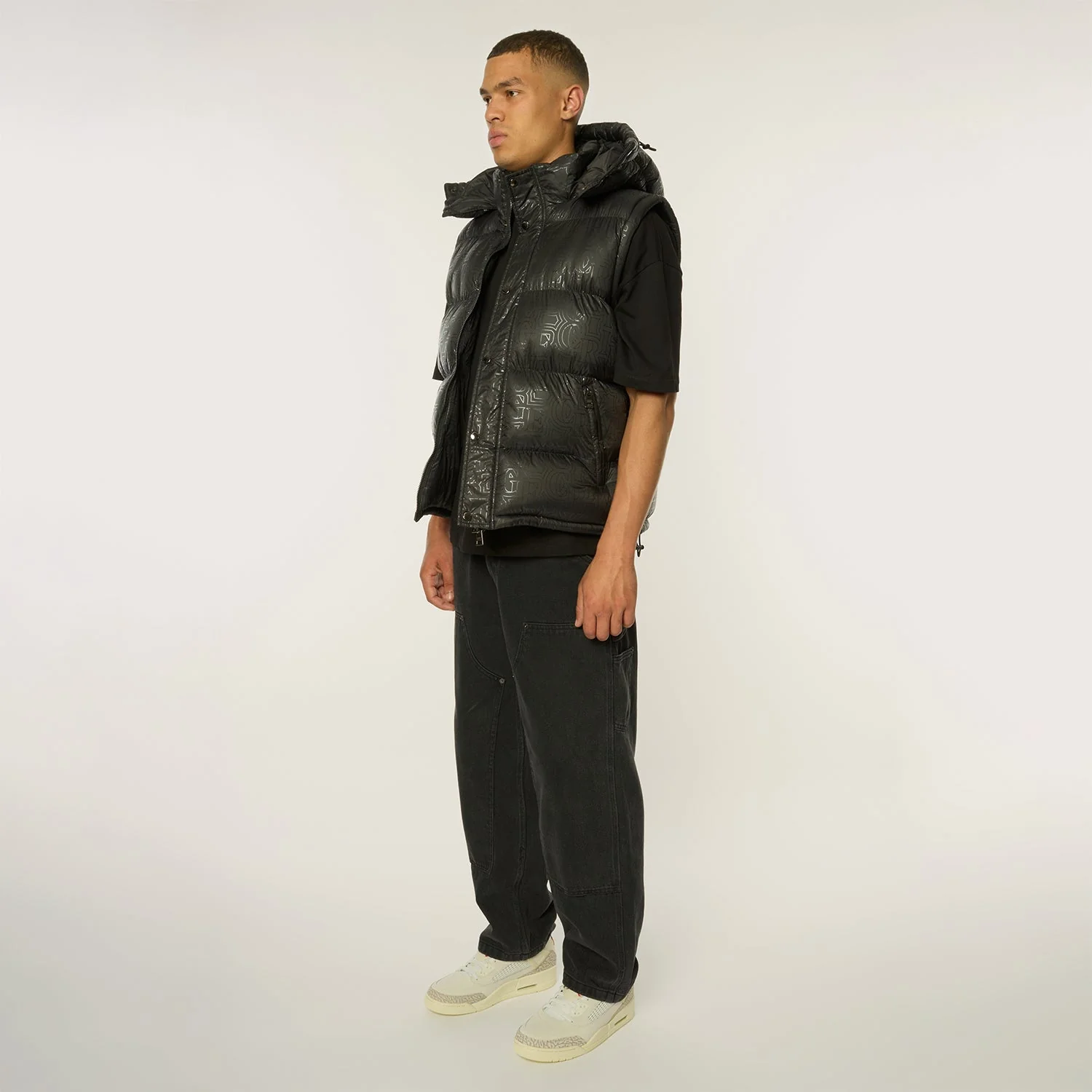 SILICON LOGO PRINT PUFFER JACKET - Image 11