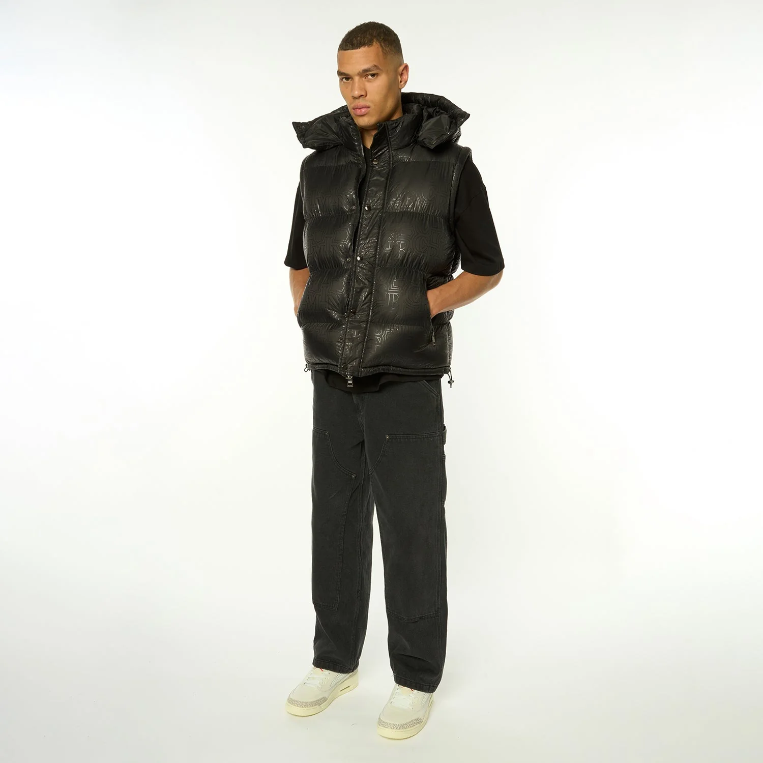 SILICON LOGO PRINT PUFFER JACKET - Image 13