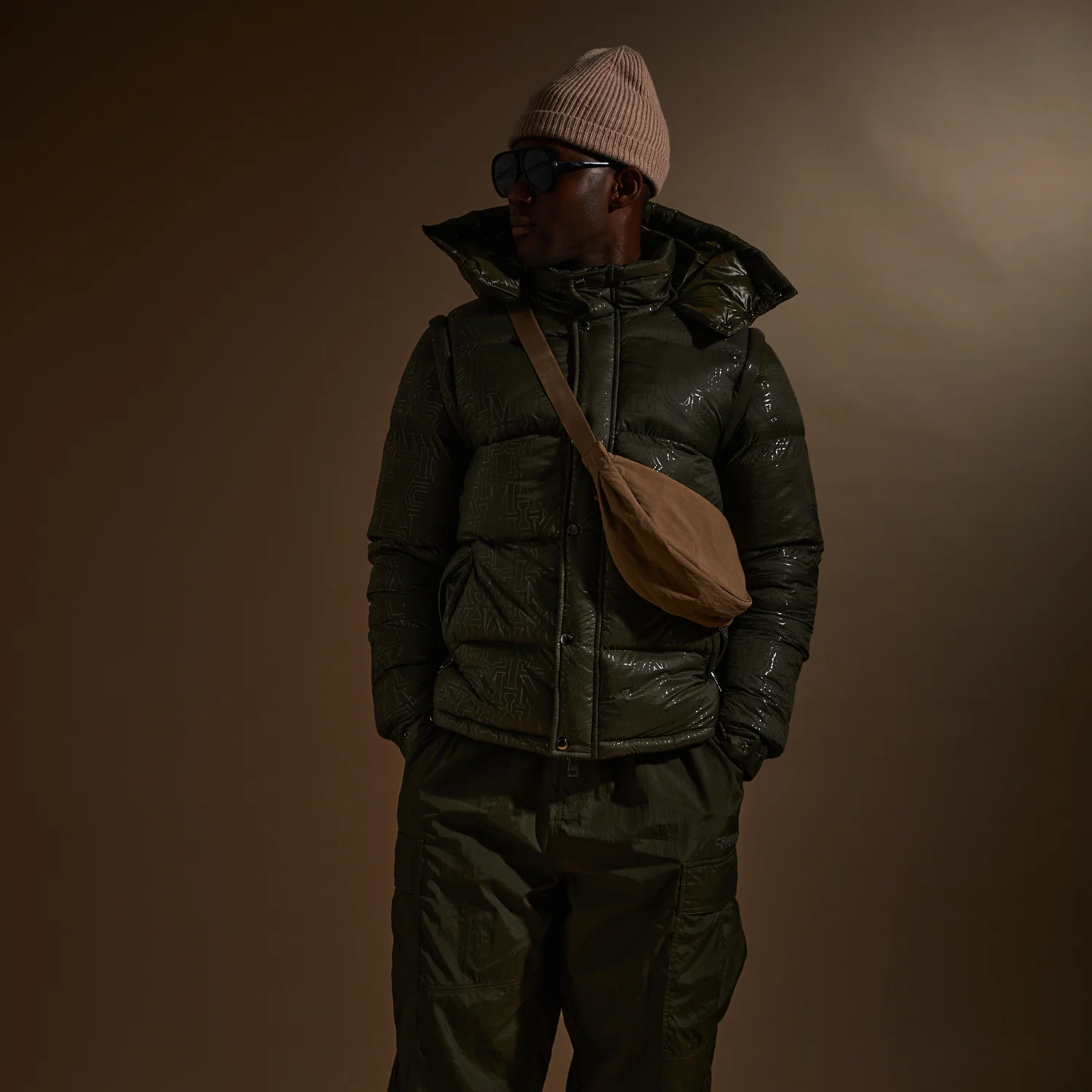 SILICON LOGO PRINT PUFFER JACKET - Image 14