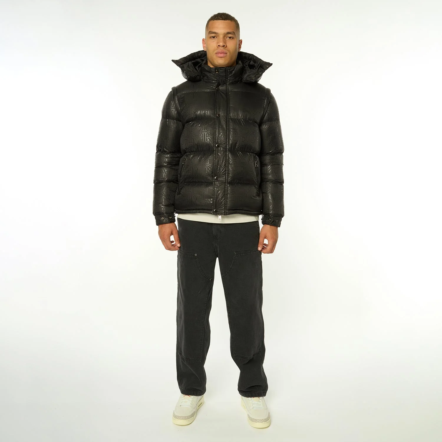 SILICON LOGO PRINT PUFFER JACKET - Image 6