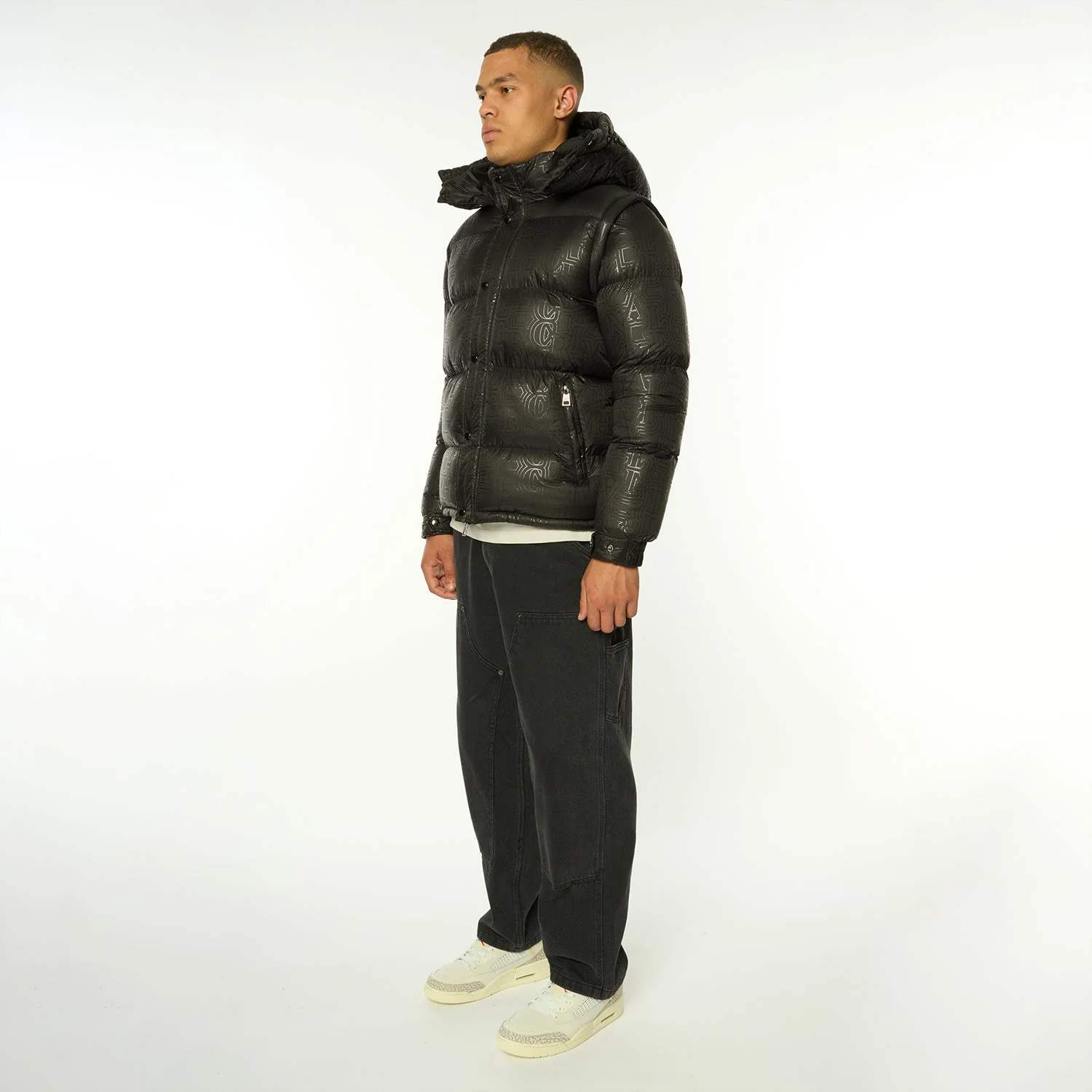 SILICON LOGO PRINT PUFFER JACKET - Image 7