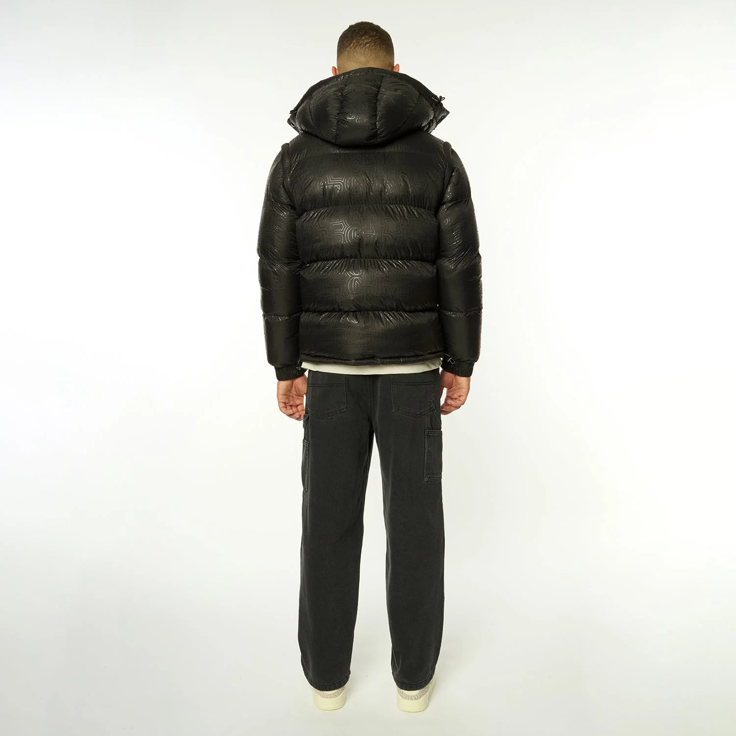 SILICON LOGO PRINT PUFFER JACKET - Image 8